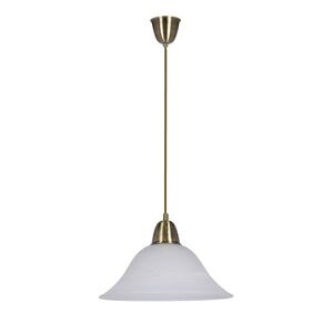 Závesná lampa Rubi Patina 1X60W E27 tienidlo biela alabaster vyobraziť