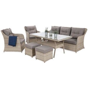 Záhradná sedacia súprava 6 ks umelý ratan vyobraziť