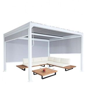 Bioklimatická pergola HWC-L41 3x3 so 3 bočnými stenami vyobraziť