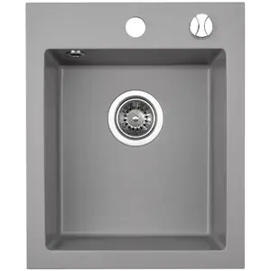 Granitový drez Lot šedý 48x39 + sifón vyobraziť