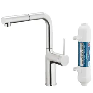 Drezová batéria Duero Pure Move Inox s filtráciou vody výsuvný výtok vyobraziť
