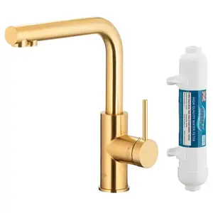 Drezová batéria Duero Pure Basic Light Gold s filtráciou vody vyobraziť