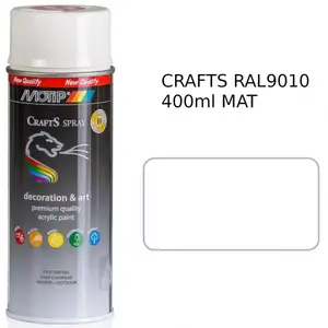 Crafts Biely Mat Ral 9010 400 Ml 695612 vyobraziť