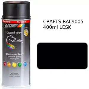 Crafts Čierna Lesk Ral 9005 400 Ml 696060 vyobraziť