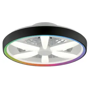 Ventilátor SAVIR BLACK CCT+RGB 66934 vyobraziť
