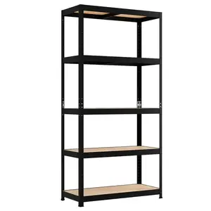 Skladový kovový regál 175 čierny 180x90x40 - 5 políc/175 kg vyobraziť