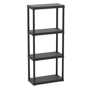 PLASTOVÝ REGÁL T60/4 132X60X30 ČIERNY vyobraziť
