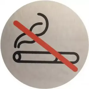 Označenie „Zákaz fajčenia” inox vyobraziť