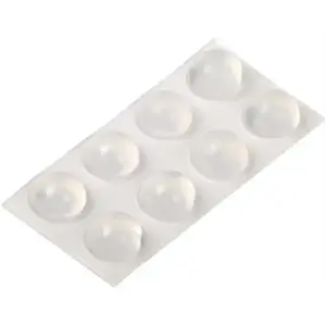 Priehľadné tlmiace dorazy, výška 7, 8 mm priemer 16 mm 8 ks vyobraziť