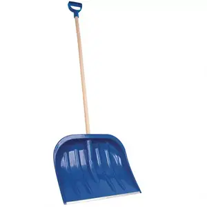 Modrá lopata na sneh, 49 cm, buková rukoväť vyobraziť
