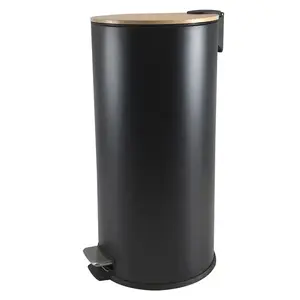 Odpadkový kôš 30 l matná čierna vyobraziť