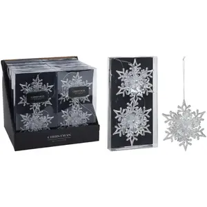 Závesná vločka 11 cm (2 ks) mix CAA222110 vyobraziť