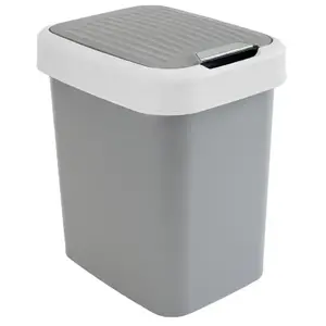 Odpadkový kôš 12l sivý/biely – 27x22x31, 5v vyobraziť