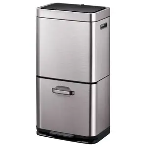 Odpadkový kôš Eko Himalaya 35+25l inox sivá 933960 vyobraziť