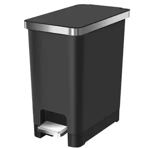 Odpadkový kôš Eko Hana slim 10l čierna 637710 vyobraziť