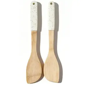 Skosená obracačka bambus biela rukoväť 32*6cm ut03532bs17 vyobraziť