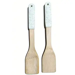 Jednoduchá obracačka bambus biela rukoväť 32*6cm ut03732bs17 vyobraziť