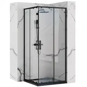 Sprchový kút Punto Rea K4806 100x80x190 black vyobraziť