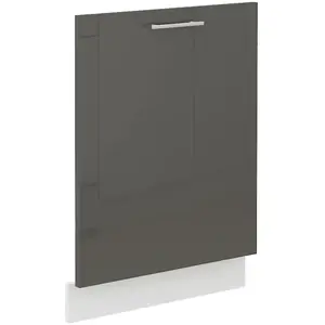 Kuchynská skrinka Lara čelo umývačky riadu 713x596 MDF Šedá lesk vyobraziť