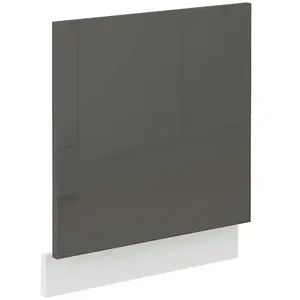 Kuchynská skrinka Lara čelo umývačky riadu 570x596 Mdf Šedá lesk vyobraziť