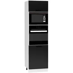 Kuchynská skrinka Emily D60PK MV 2133 PL čierny hrášok vyobraziť