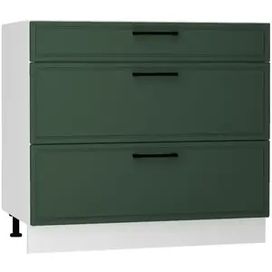 Kuchynská skrinka Emily D90PC S/3 zelená mat vyobraziť
