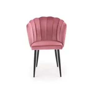 Stolička K386 Velvet/Kov Ružová vyobraziť