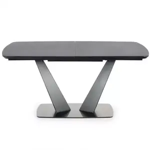Rozkladací stôl Fangor 160/220x90cm Tmavé Popolavý/Čierna vyobraziť