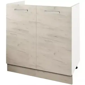 Skrinka do kuchyne Charlotte 80lc For The Kitchen Sink White/Oak White Cra vyobraziť