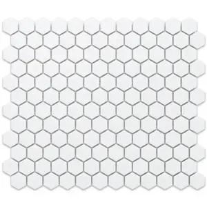 Mozaika hexagon White Mat Small 26/30 vyobraziť