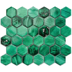 Mozaika hexagon Mykonos Green 27/31, 2 vyobraziť