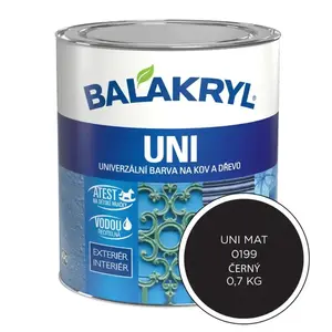 Balakryl Uni mat 0199 čierny 0, 7 kg vyobraziť