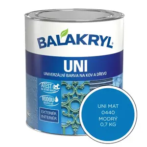 Balakryl Uni Mat 0440 modrý 0, 7kg vyobraziť