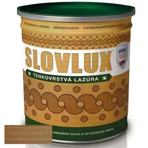 Slovlak Slovlux Tenkovrstvová lazúra Gaštan 0, 7 l vyobraziť