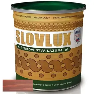 Slovlak Slovlux Tenkovrstvová lazúra Mahagón 0, 7 l vyobraziť
