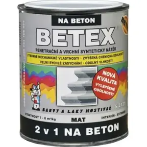 Betex 2v1 na betón S2131 červenohnedá 0, 8 kg vyobraziť