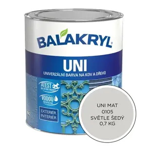 Balakryl Uni Mat 0105 Svetlo Sivý 0, 7kg vyobraziť