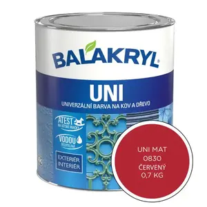 Balakryl Uni Mat 0830 Červená 0, 7kg vyobraziť