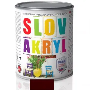Slovlak Slovakryl Mat 0240 Tm.Hnedá 0, 75kg vyobraziť