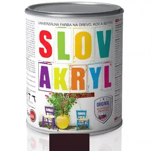 Slovlak Slovakryl Mat 0250 Palisander 0, 75kg vyobraziť