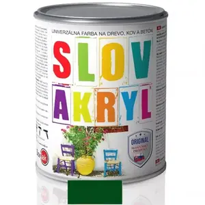 Slovlak Slovakryl Mat 0530 Zelená 0, 75kg vyobraziť