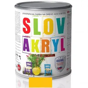 Slovlak Slovakryl Mat 0620 Žltá 0, 75kg vyobraziť