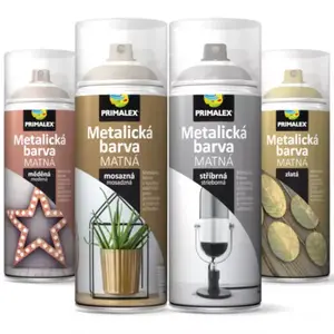 Primalex Sprej Metalická farba strieborná 400 ml vyobraziť
