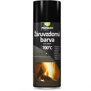 Primalex Sprej Žiaruvzdorná farba čierna 400ml vyobraziť