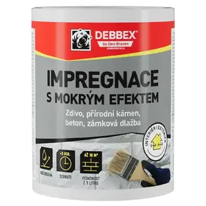 Debbex impregnácia na murivo s mokrým efektom 1 l vyobraziť
