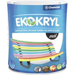 Chemolak Ekokryl Mat 0232 hnedý 0, 6l vyobraziť