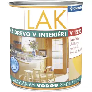 Chemolak Lak Na Drevo Inter. V1220 Pololeskly 0, 6l vyobraziť