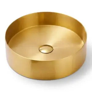 Umývadlo na dosku Iron Round gold vyobraziť