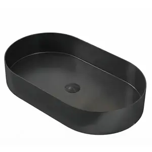 Umývadlo na dosku Iron Oval black vyobraziť