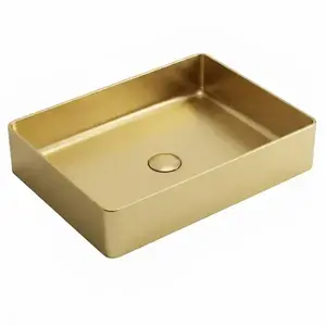 Umývadlo na dosku Rectangle gold vyobraziť